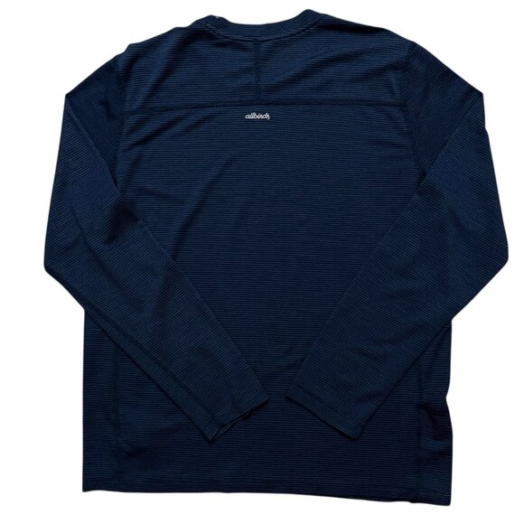 Allbirds T-Shirt Mens Size L Long Sleeve Performance Stretch Merino Wool Blue - Picture 2 of 5